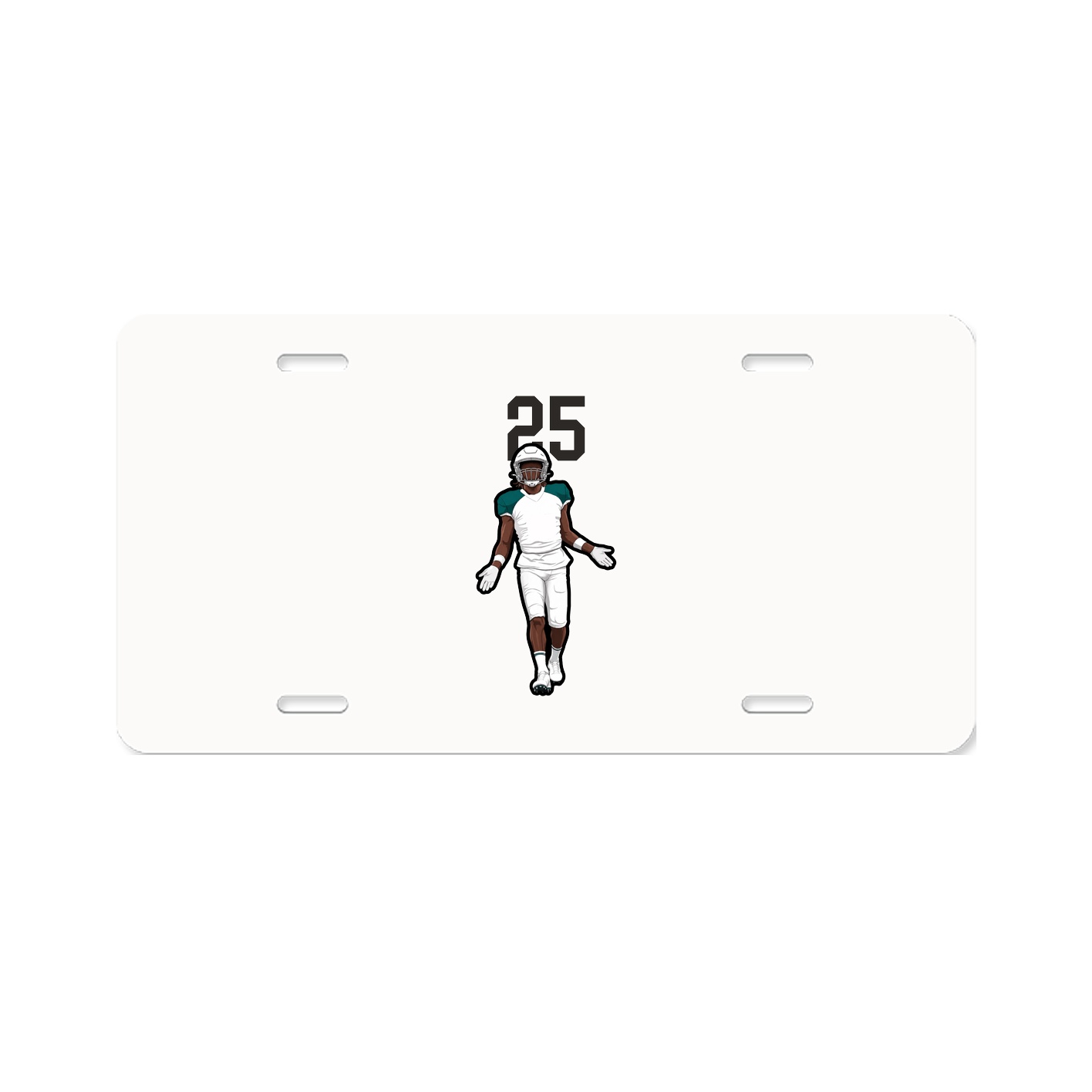License Plate — Number Top in Classic