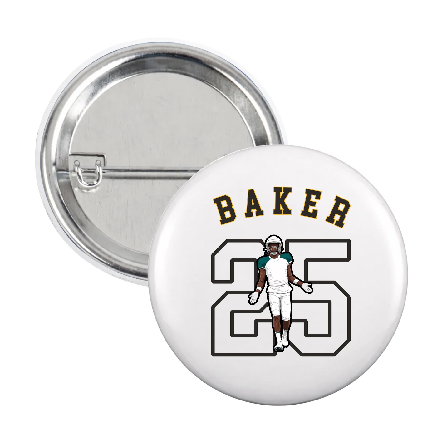 Game Day Button — Shirsey Arch in White