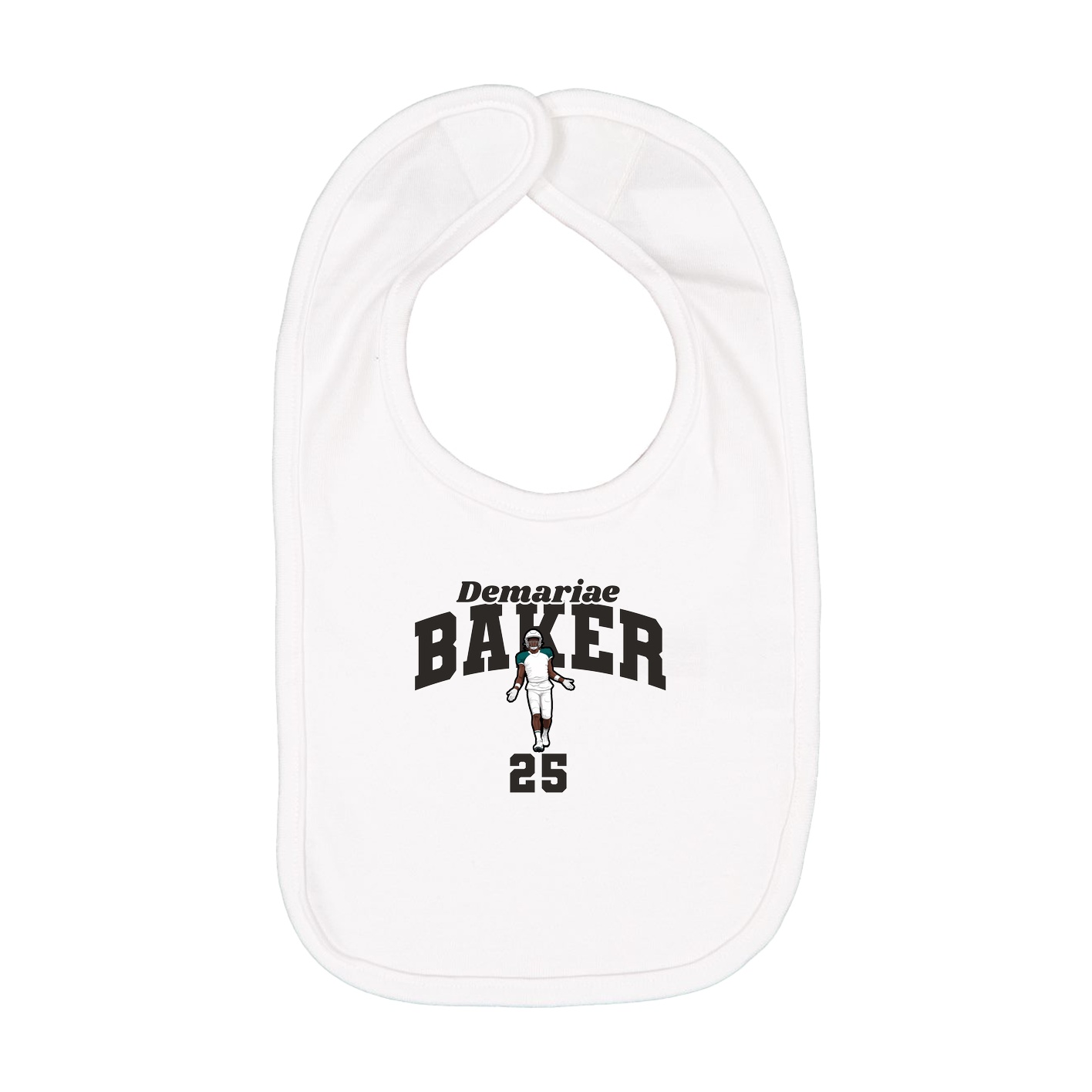 Infant Bib — Signature Arch in White