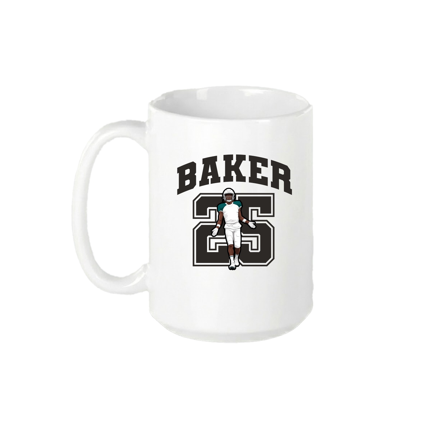 15oz Coffee Mug — Number in White