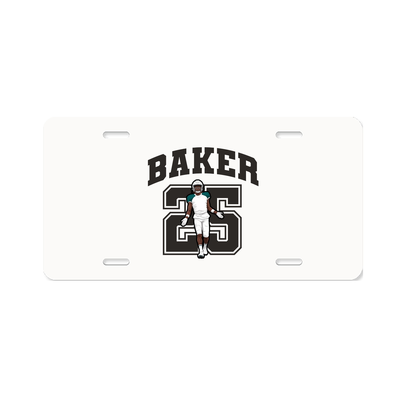 License Plate — Number in Classic