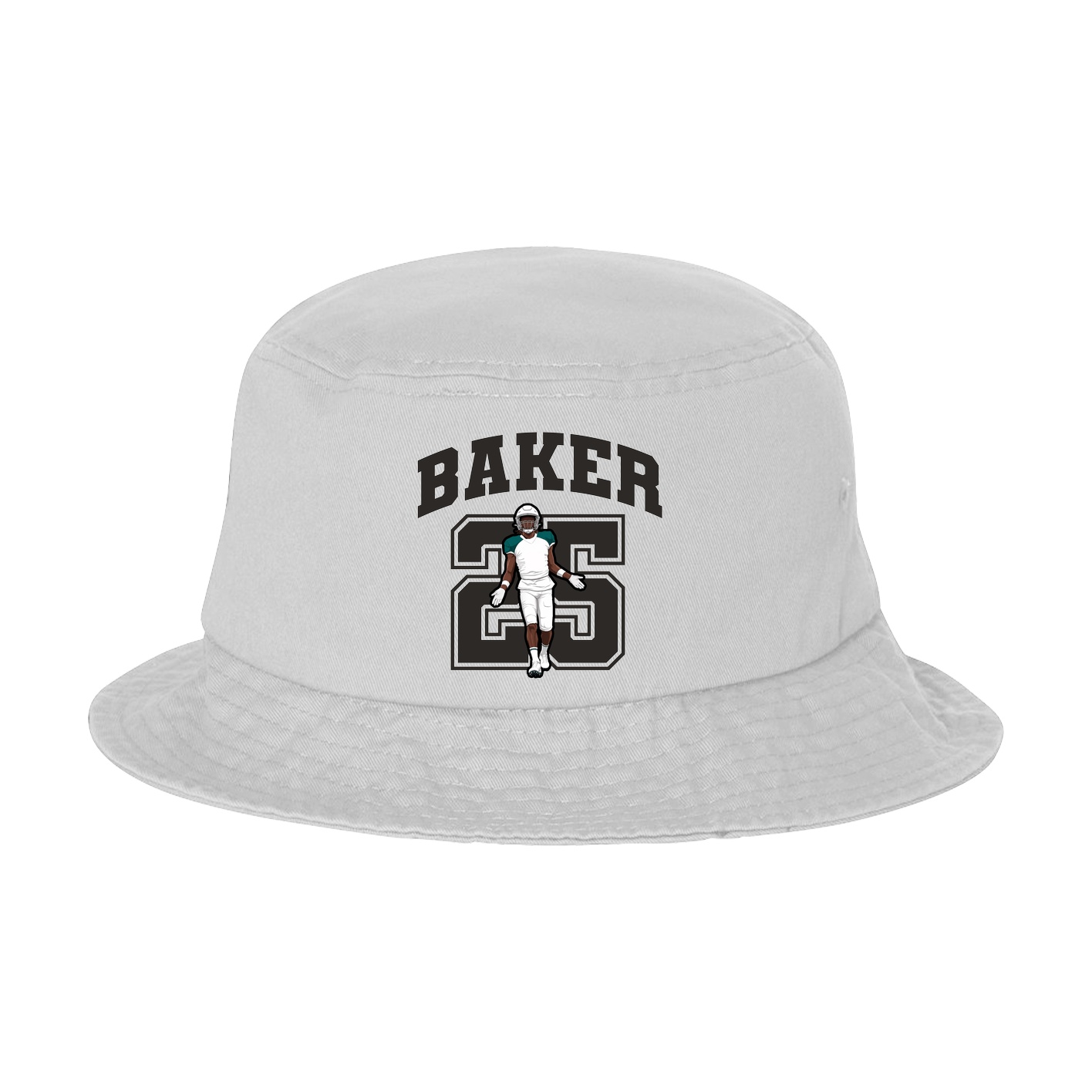 Bucket Cap — Number in White