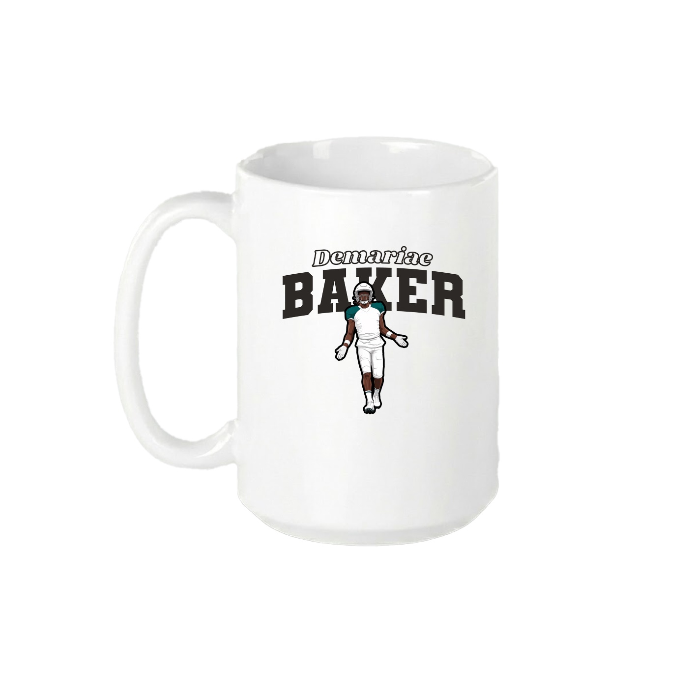 15oz Coffee Mug — Name Arch in White