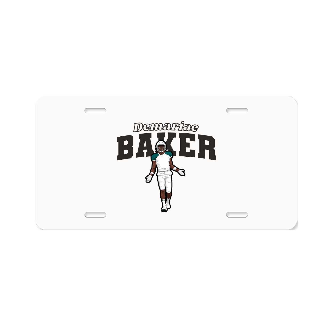 License Plate — Name Arch in Classic