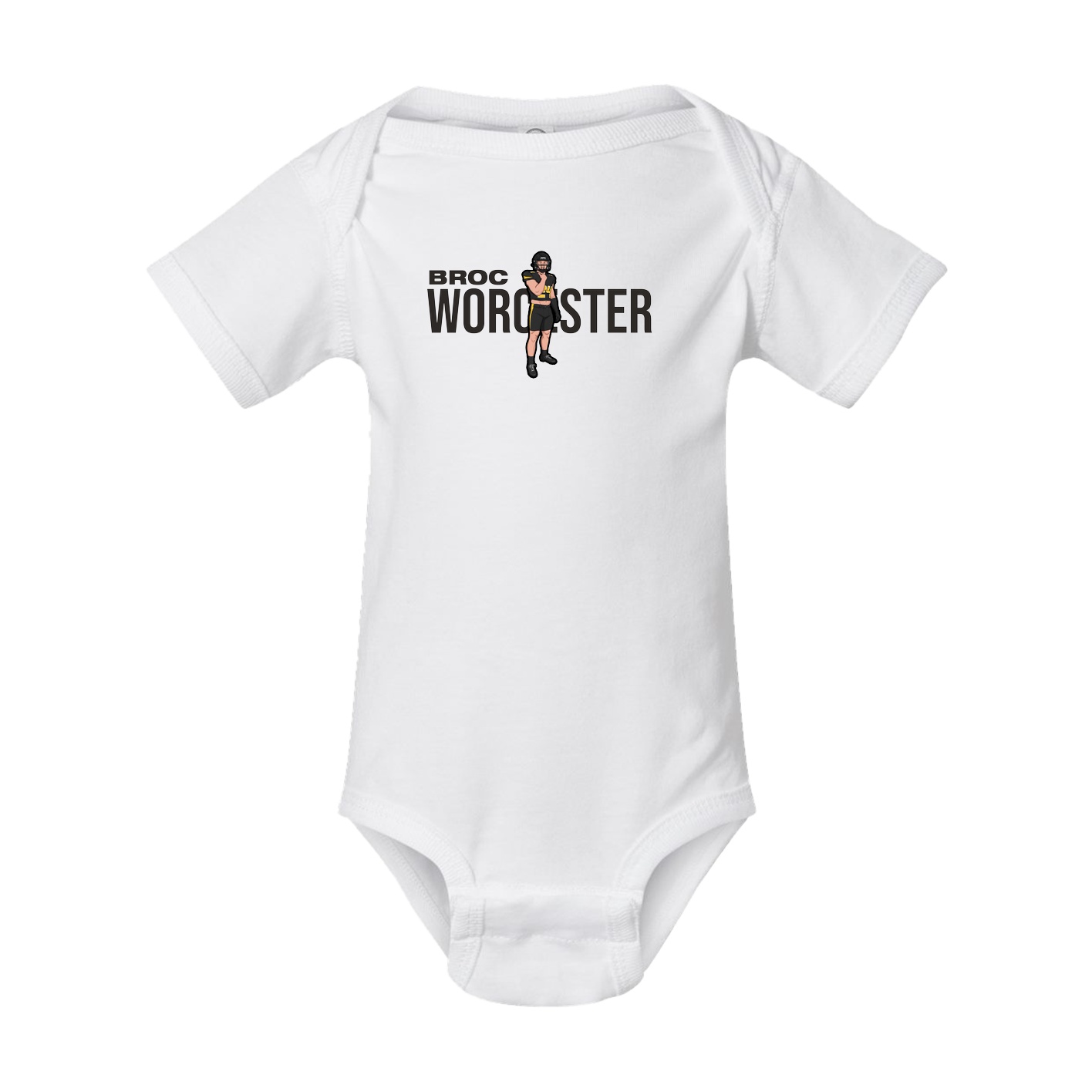 Baby Onesie — Player Name in White