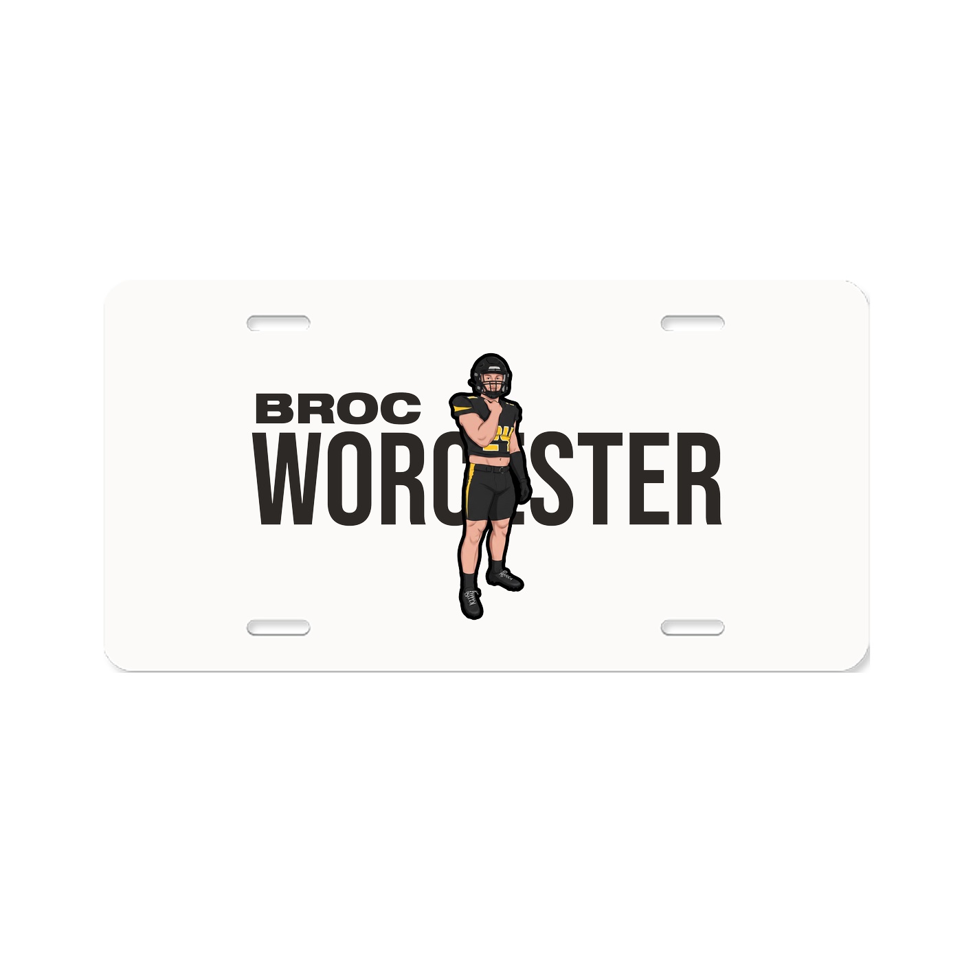 License Plate — Player Name in Classic
