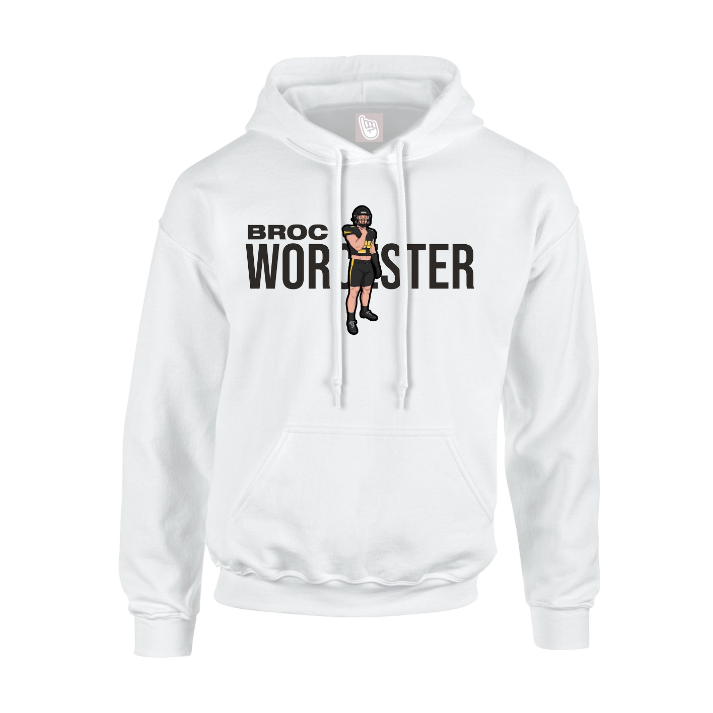Hoodie — Player Name in White