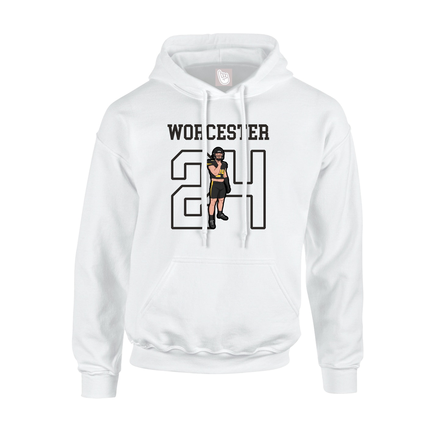 Youth Hoodie — Shirsey in White