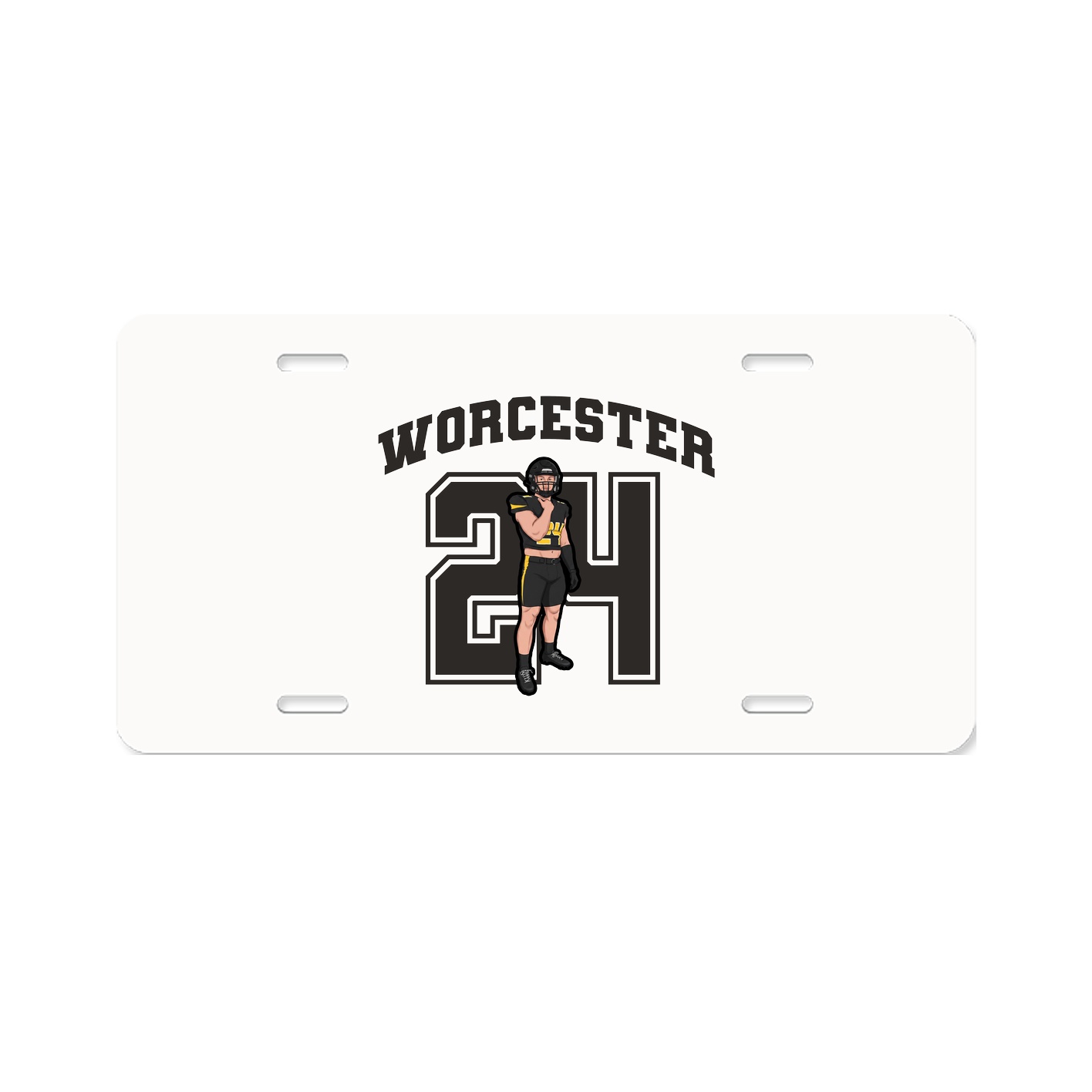 License Plate — Number in Classic