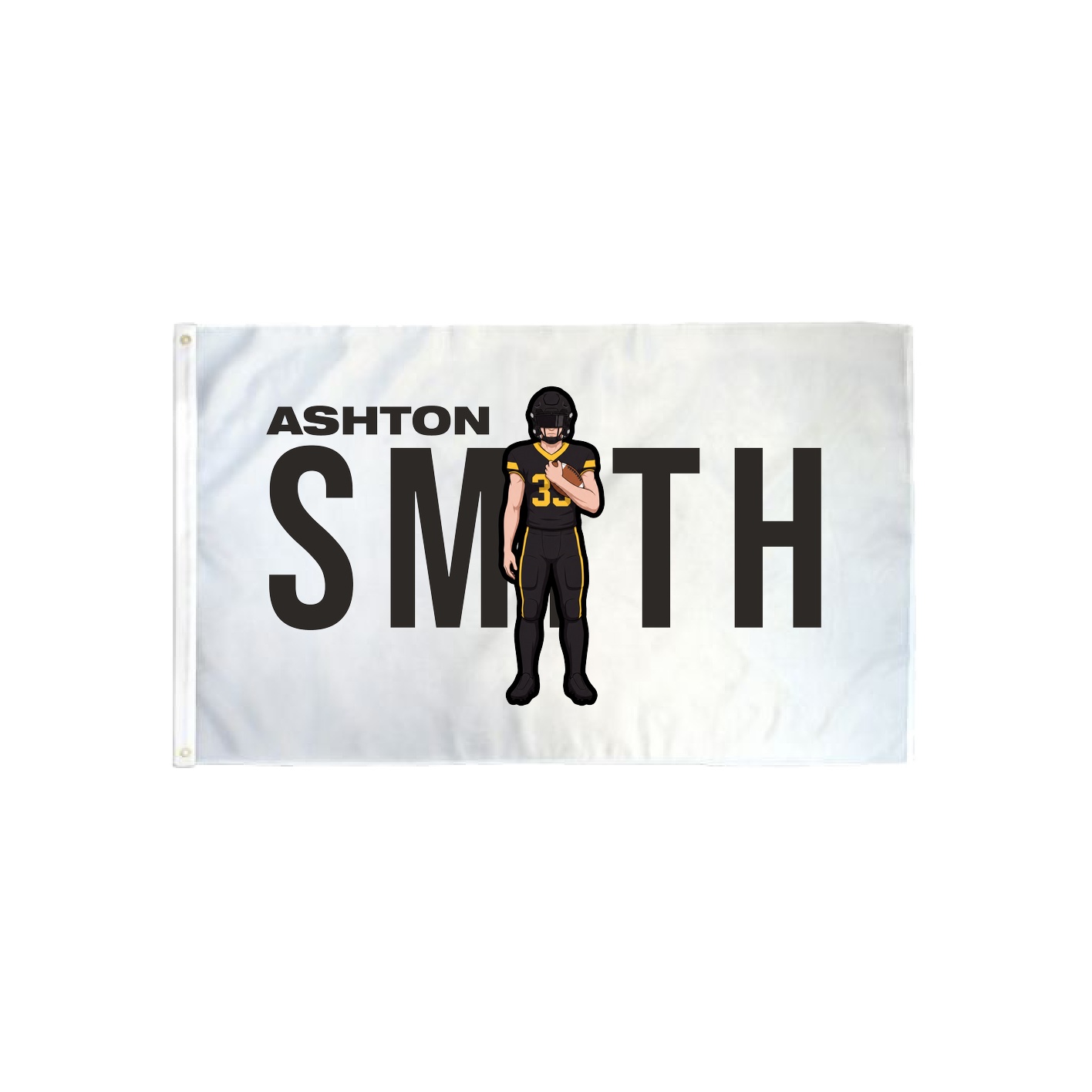 3x5 Flag — Player Name in Classic