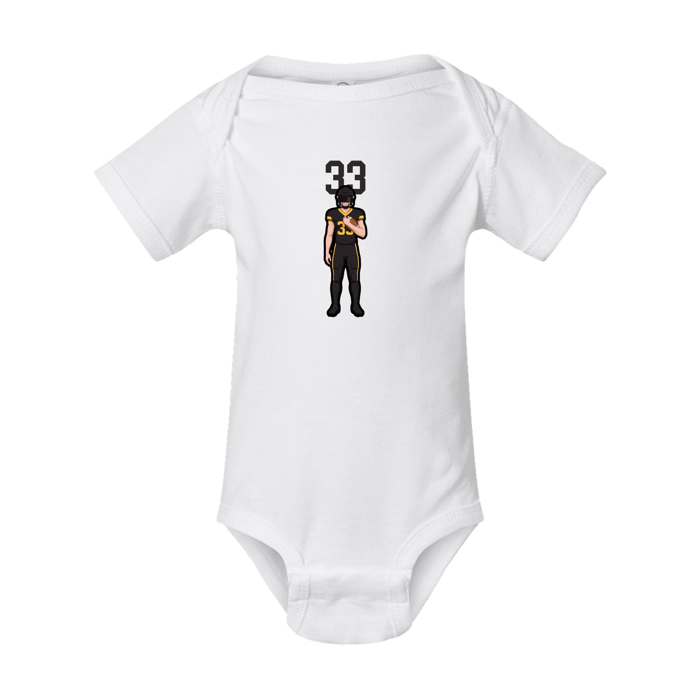 Baby Onesie — Number Top in White