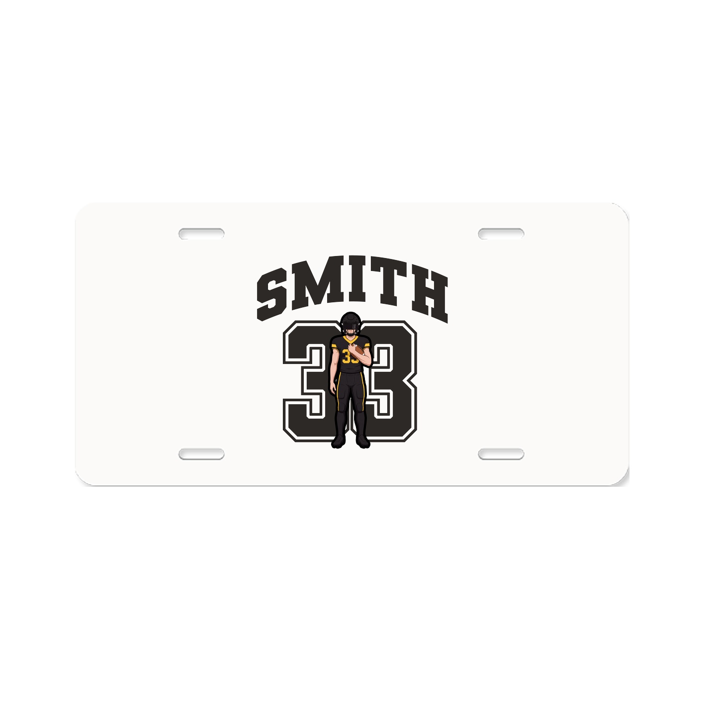 License Plate — Number in Classic