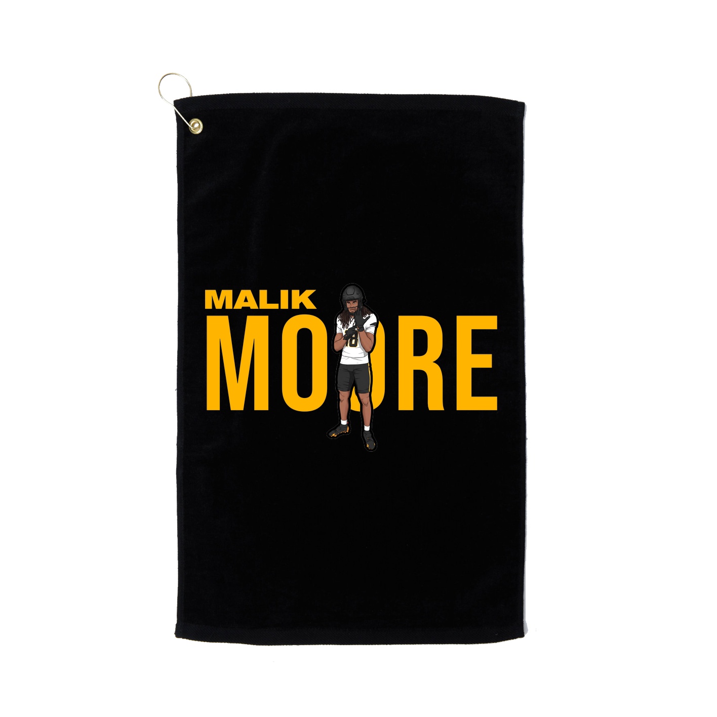Golf Towel — Player Name in Black