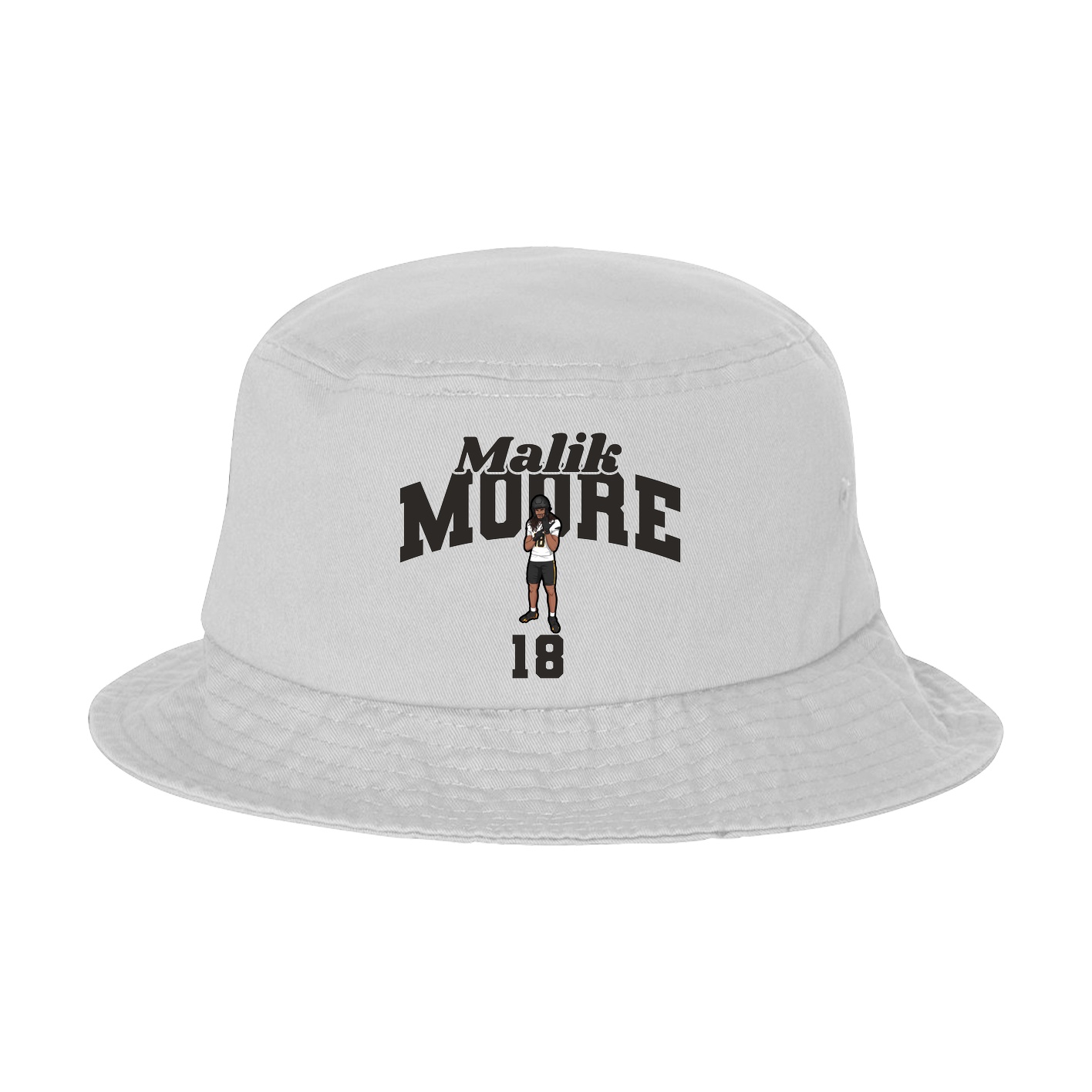 Bucket Cap — Signature Arch in White