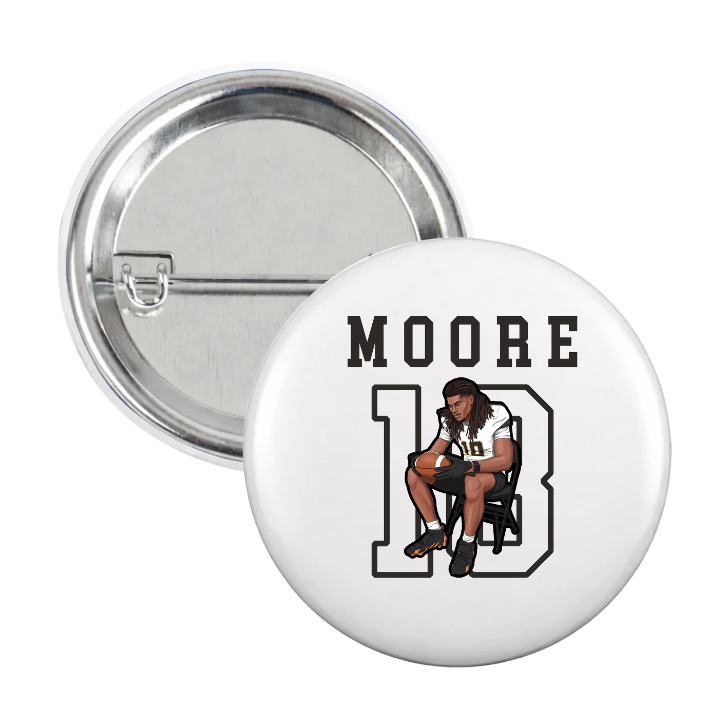 Game Day Button — Shirsey in White