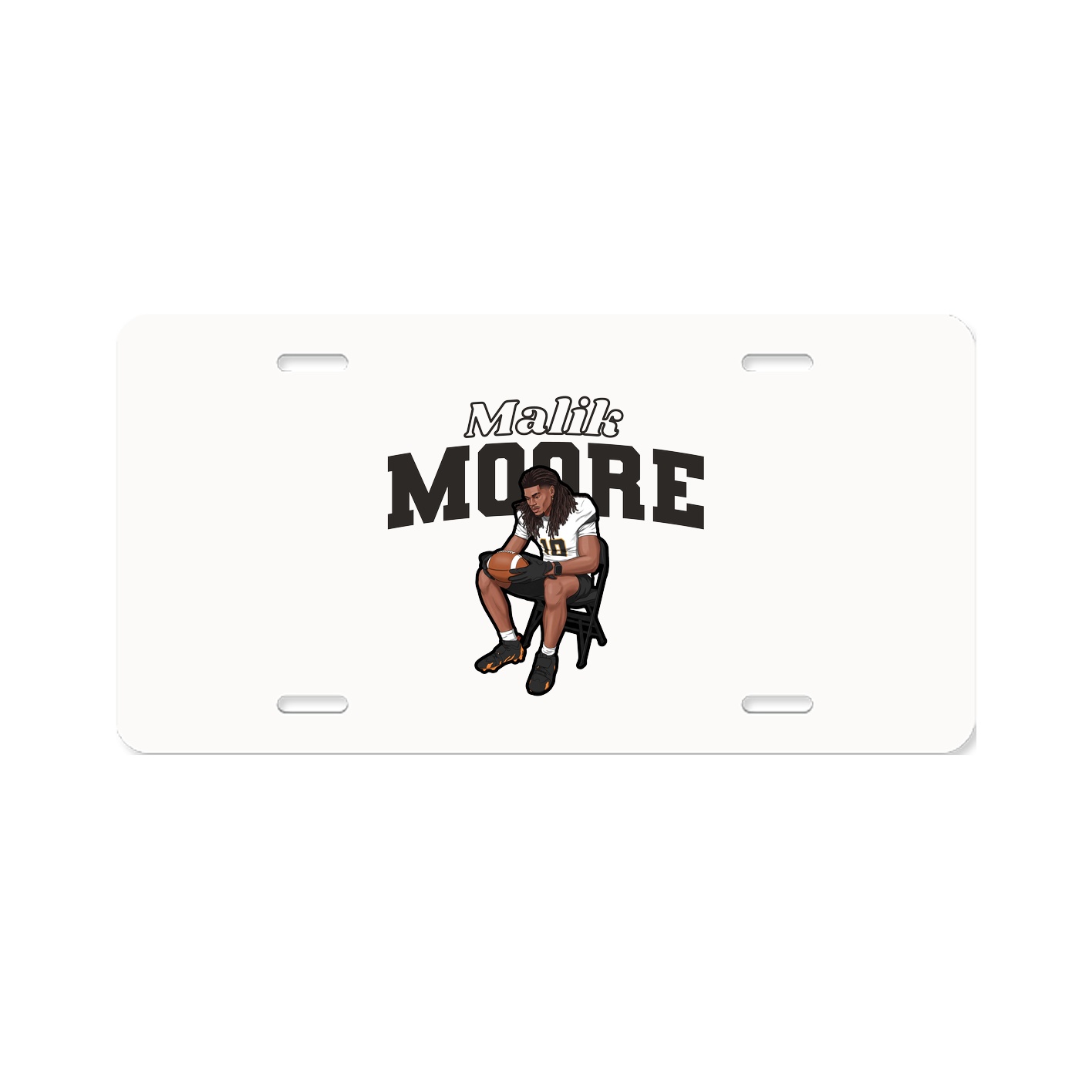 License Plate — Name Arch in Classic