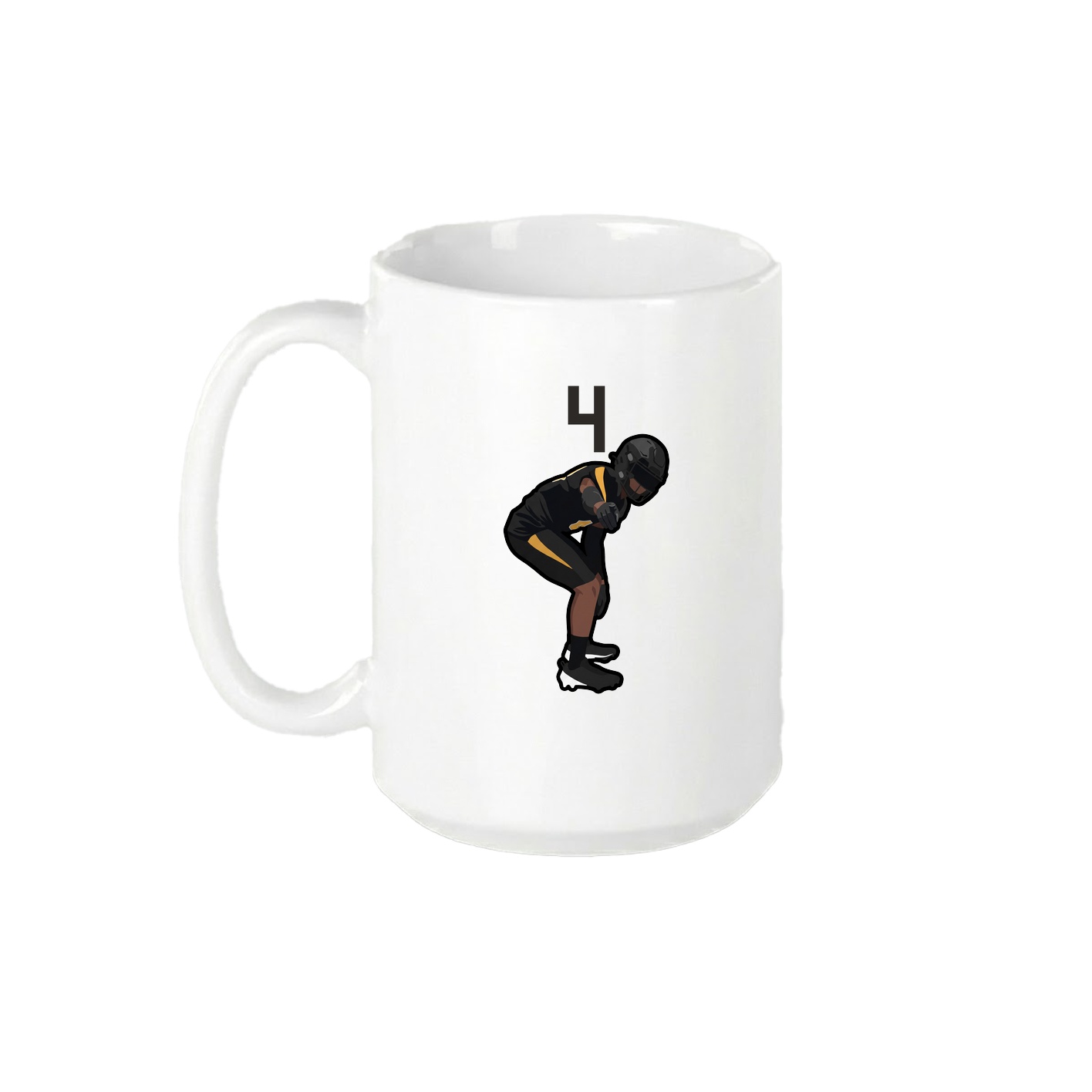 15oz Coffee Mug — Number Top in White