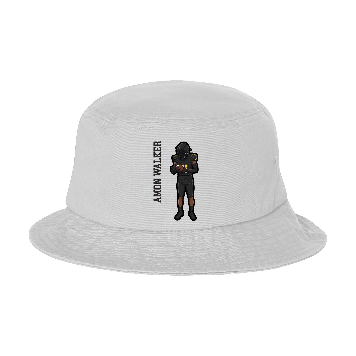 Bucket Cap — Name Vertical in White