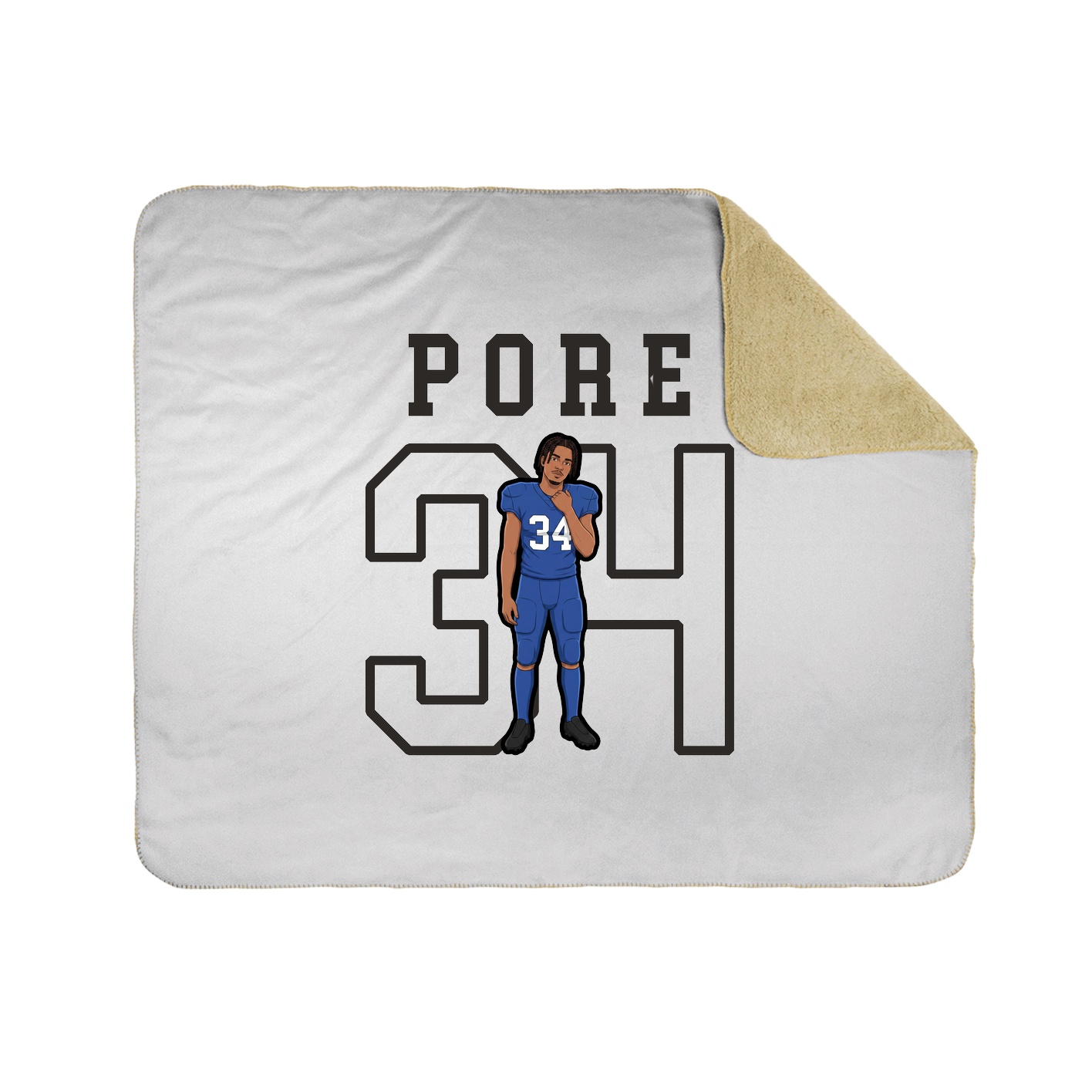 Throw Blanket — Shirsey in White