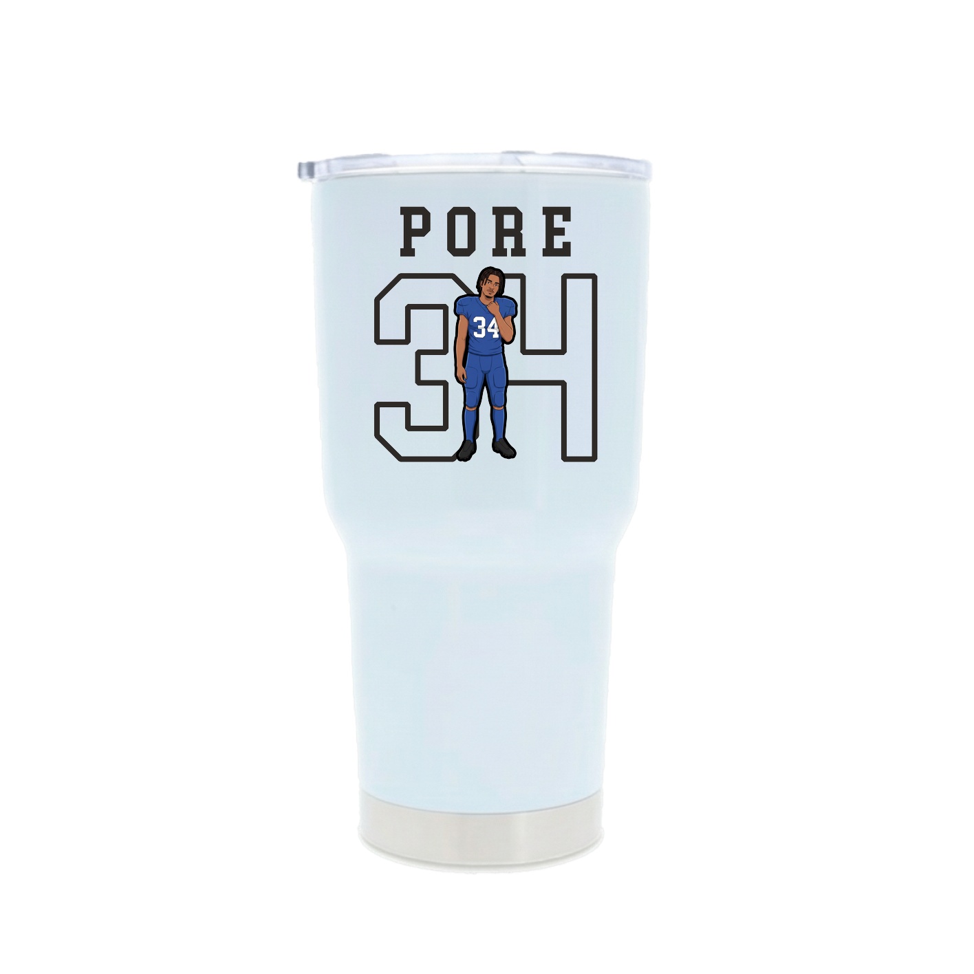 30oz Stainless Steel Tumbler — Shirsey in White