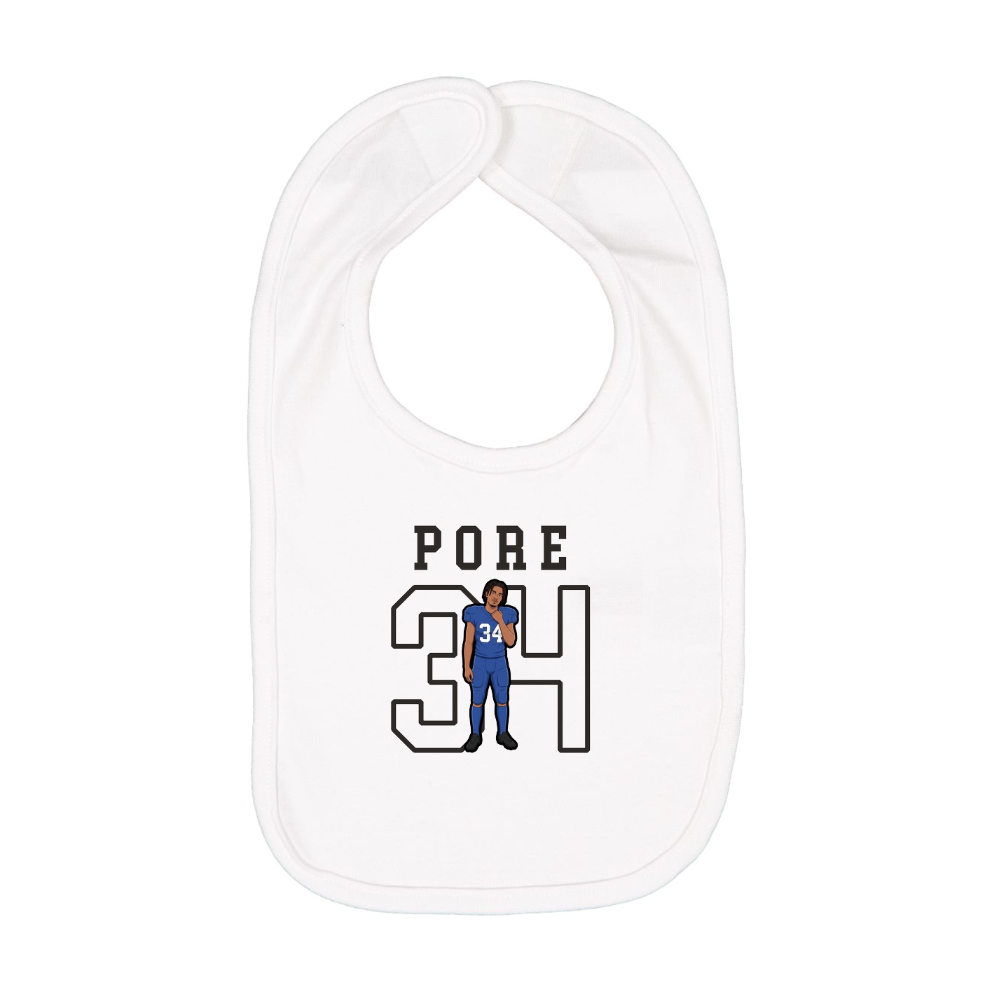 Infant Bib — Shirsey in White