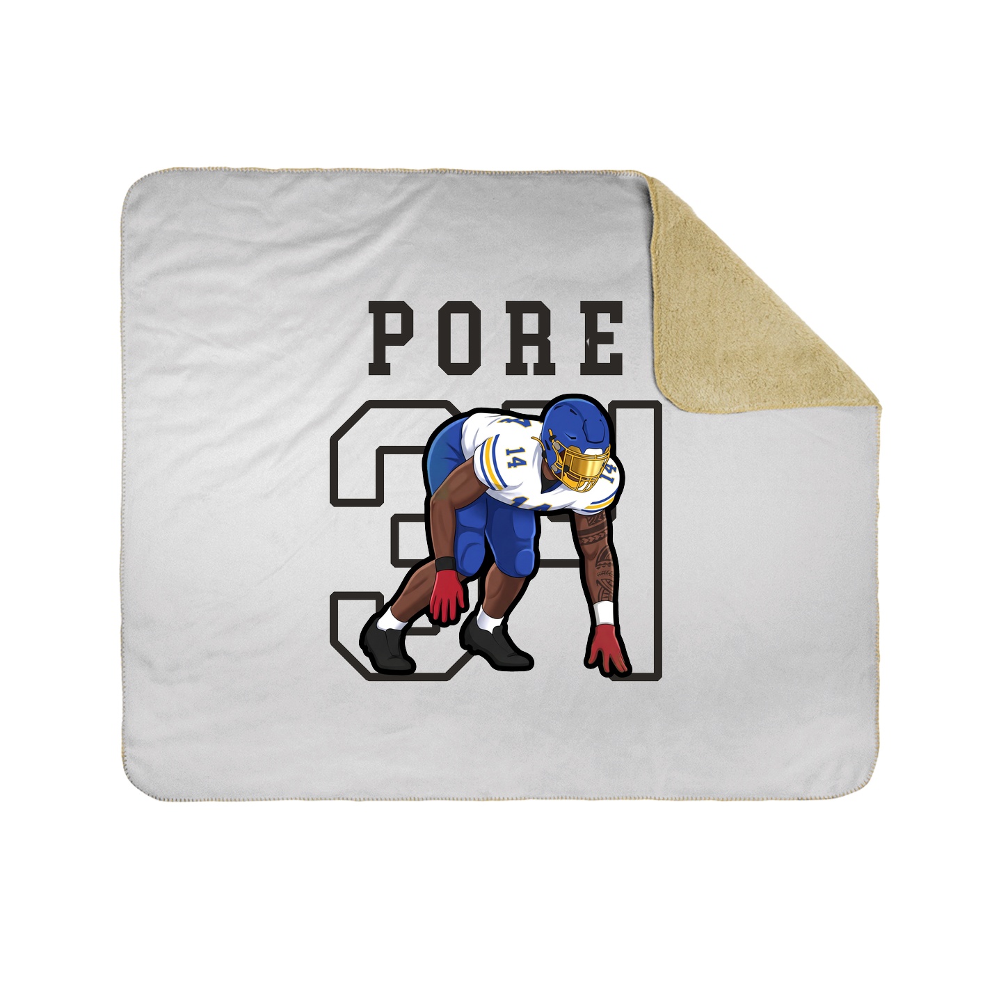 Throw Blanket — Shirsey in White