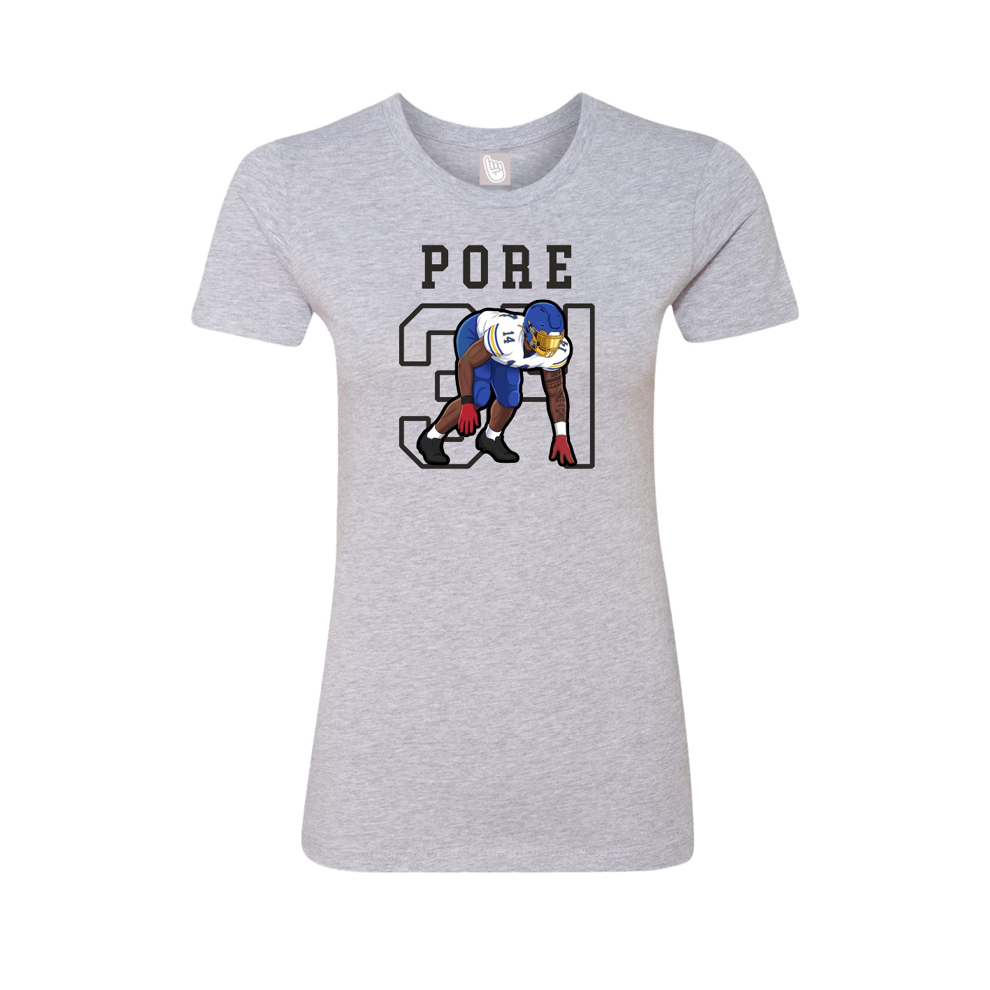 Fitted Women's Tee — Shirsey in Grey
