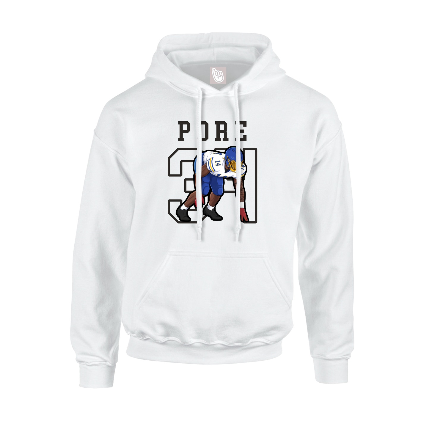 Hoodie — Shirsey in White