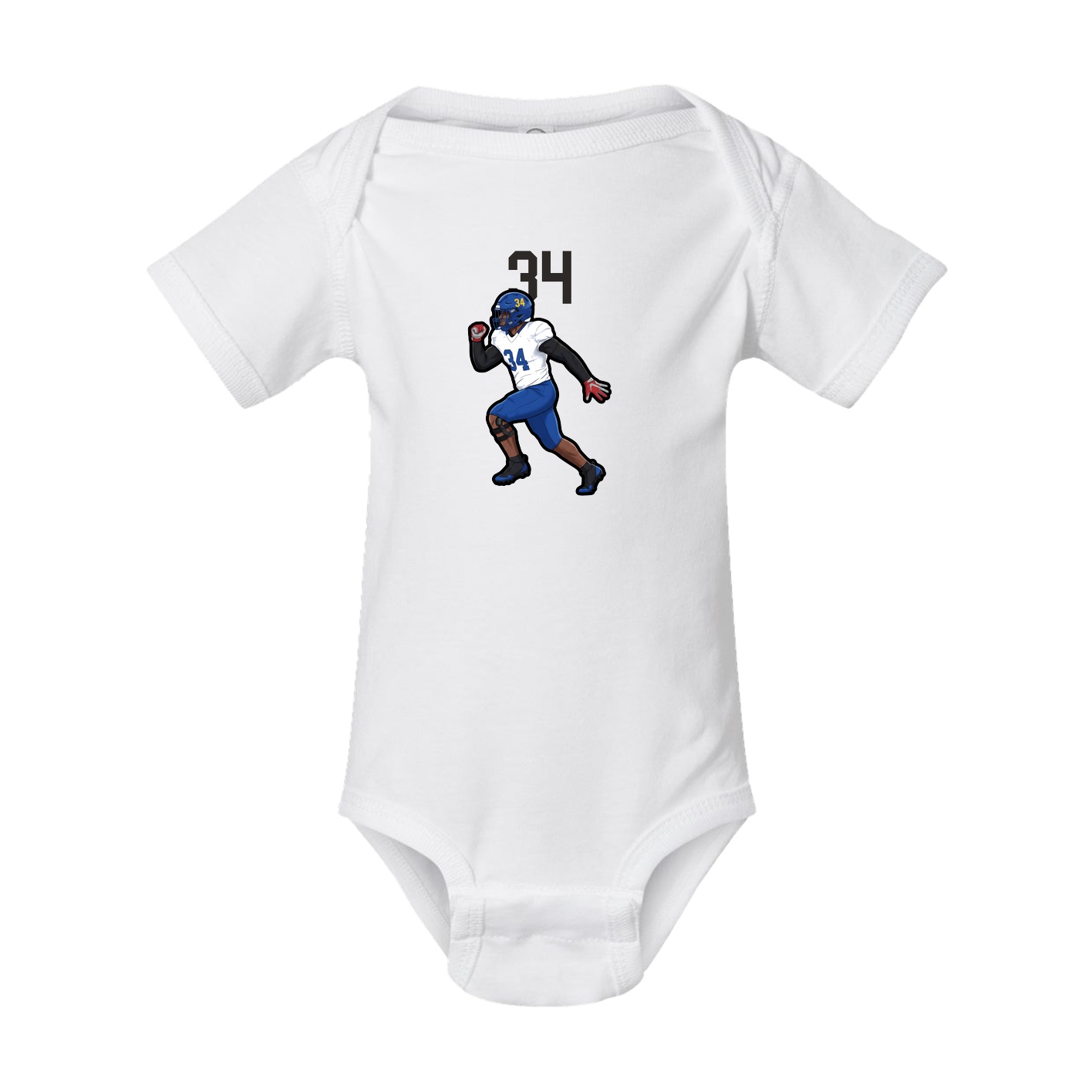 Baby Onesie — Number Top in White