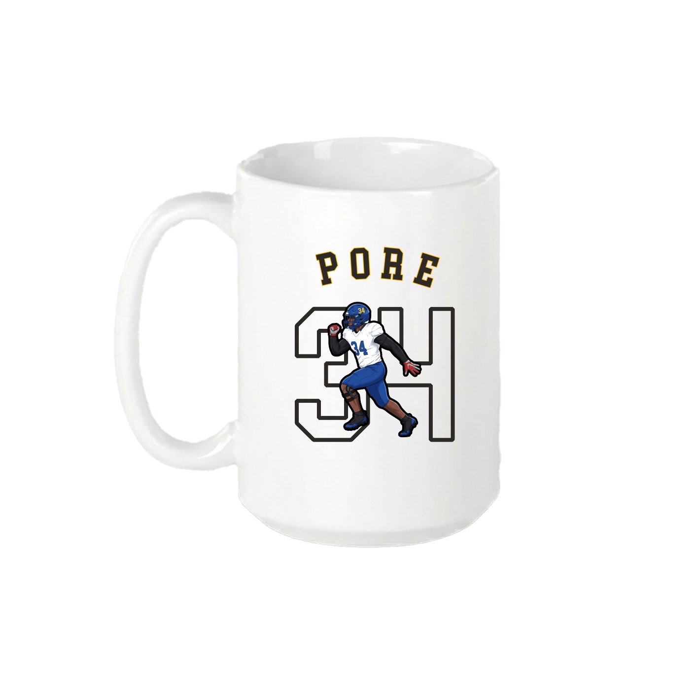15oz Coffee Mug — Shirsey Arch in White