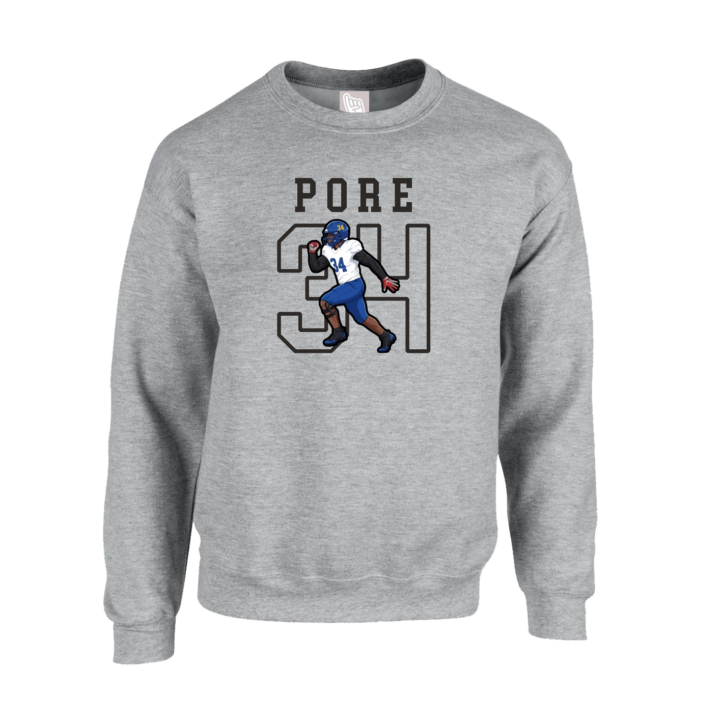 Fleece Crew — Shirsey in Grey