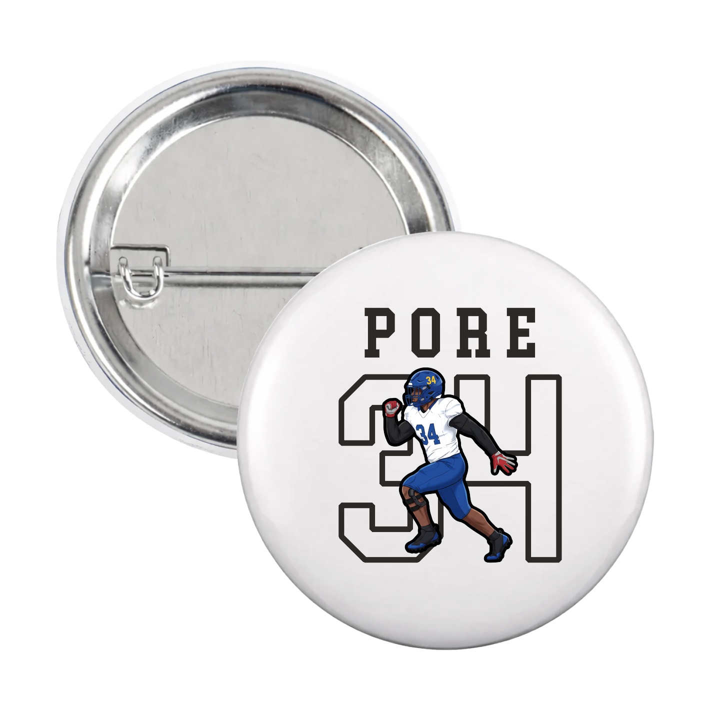 Game Day Button — Shirsey in White