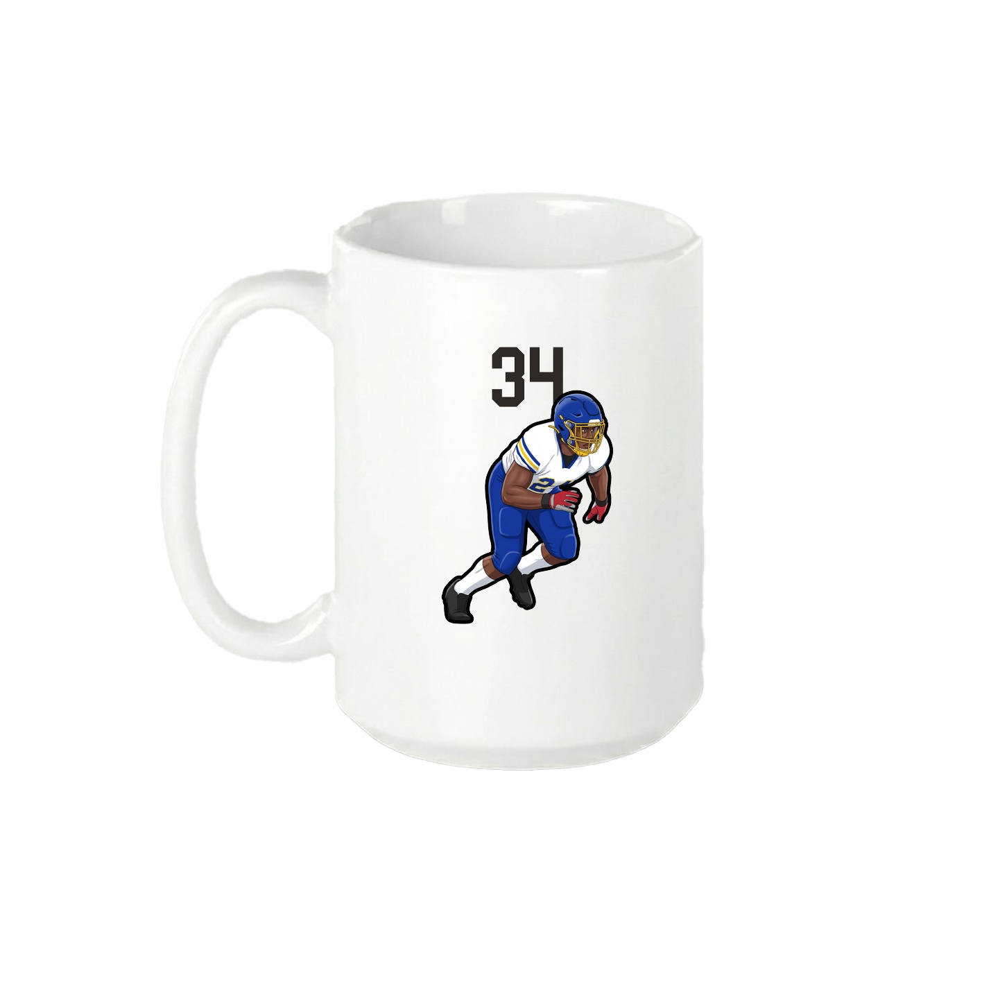 15oz Coffee Mug — Number Top in White