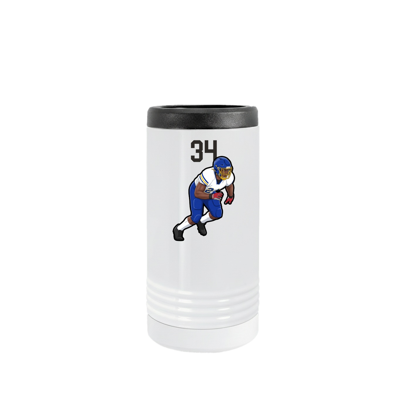 Slim Beverage Holder — Number Top in White