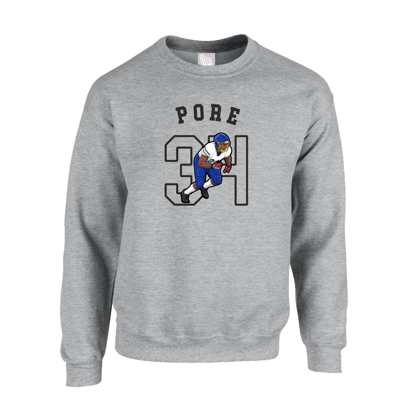 Fleece Crew — Shirsey Arch in Grey