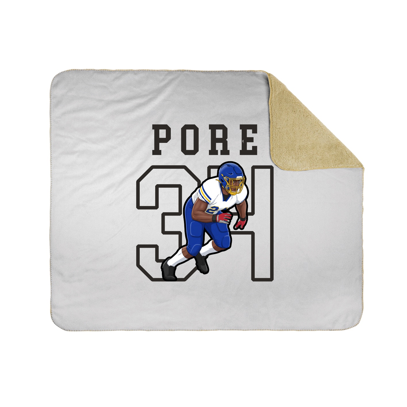 Throw Blanket — Shirsey in White