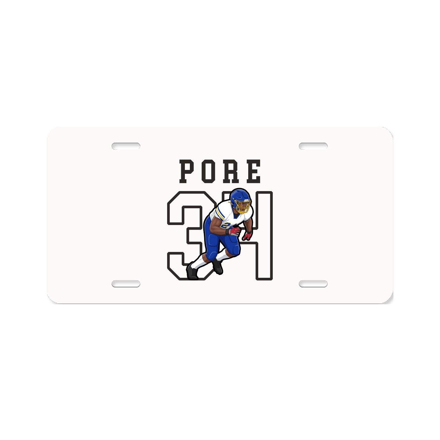 License Plate — Shirsey in Classic