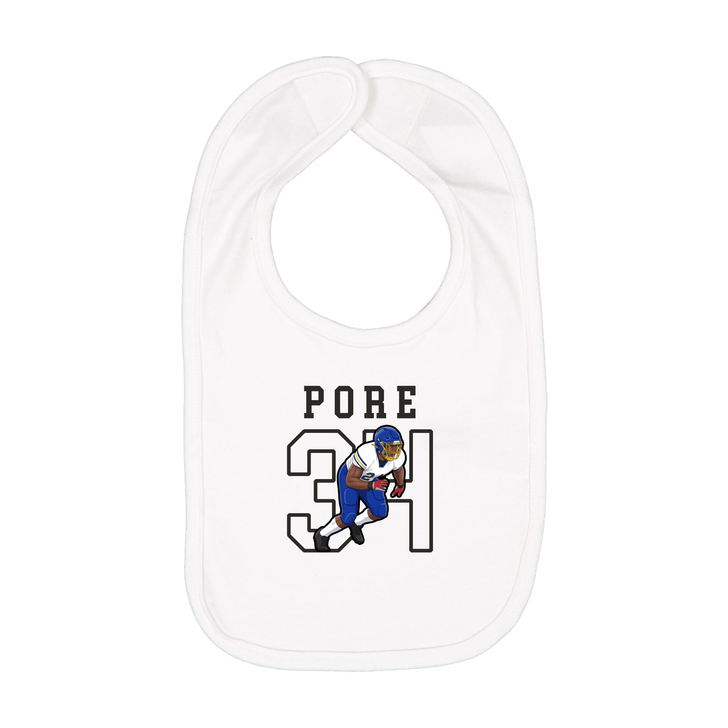 Infant Bib — Shirsey in White