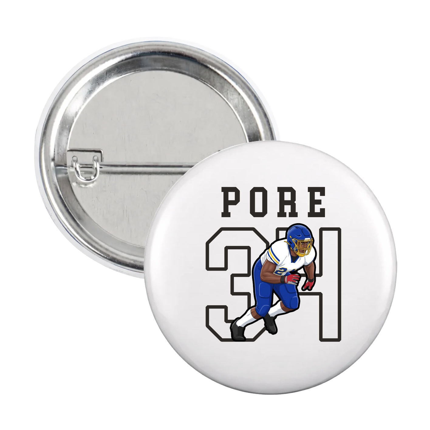 Game Day Button — Shirsey in White