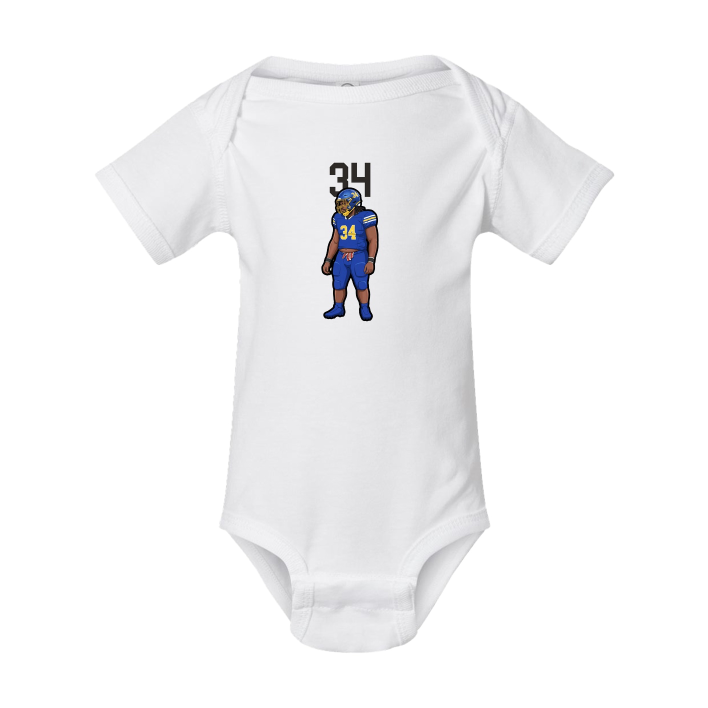 Baby Onesie — Number Top in White