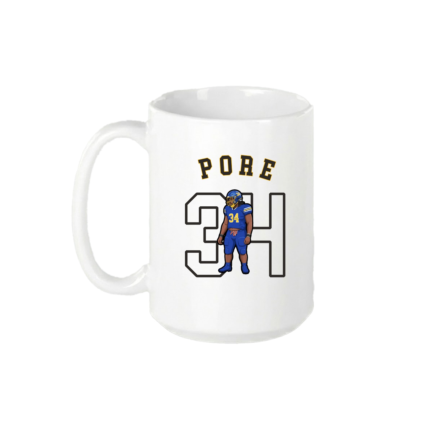 15oz Coffee Mug — Shirsey Arch in White