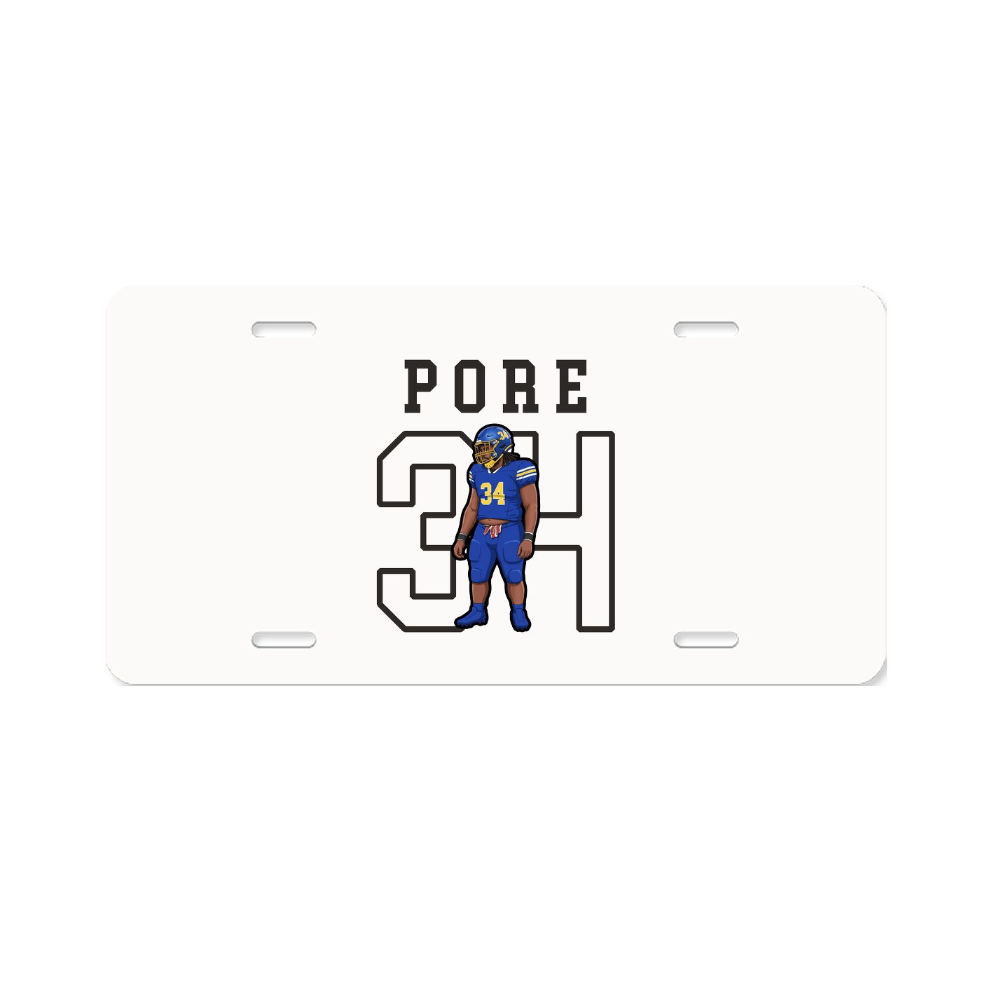 License Plate — Shirsey in Classic