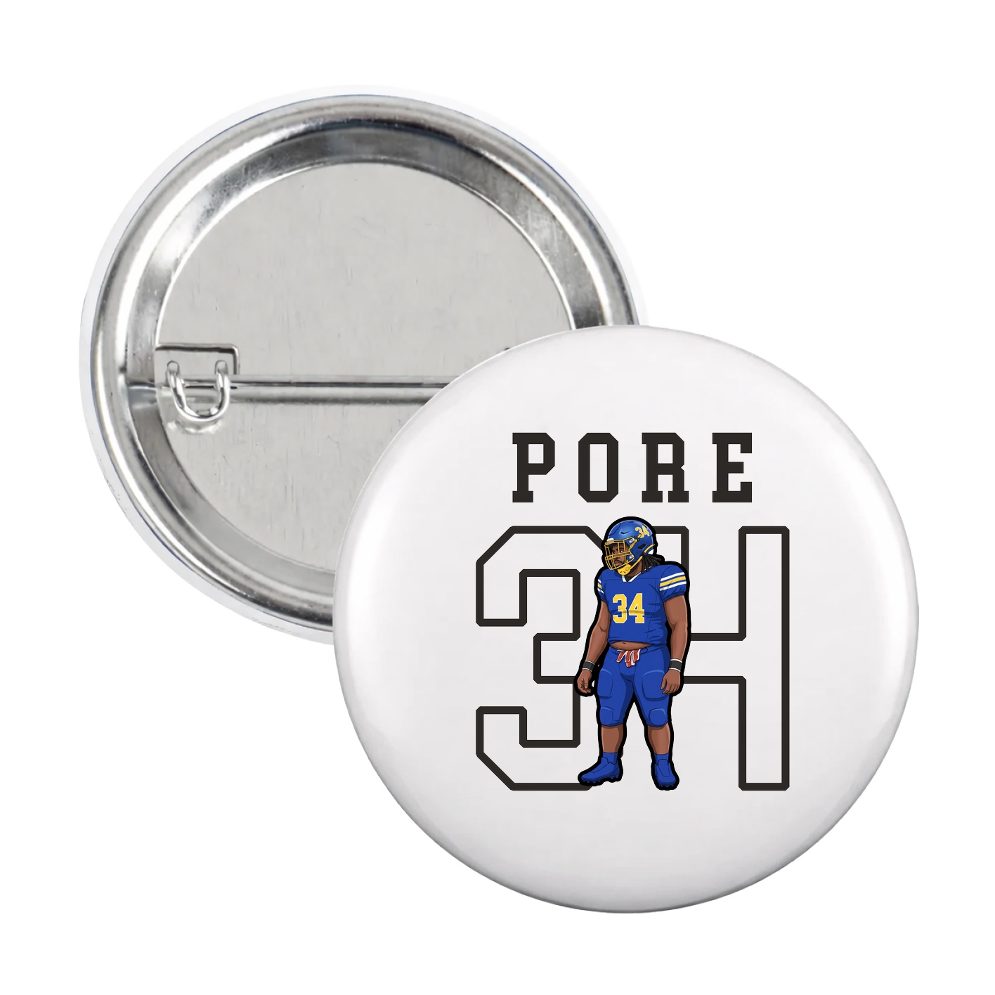Game Day Button — Shirsey in White