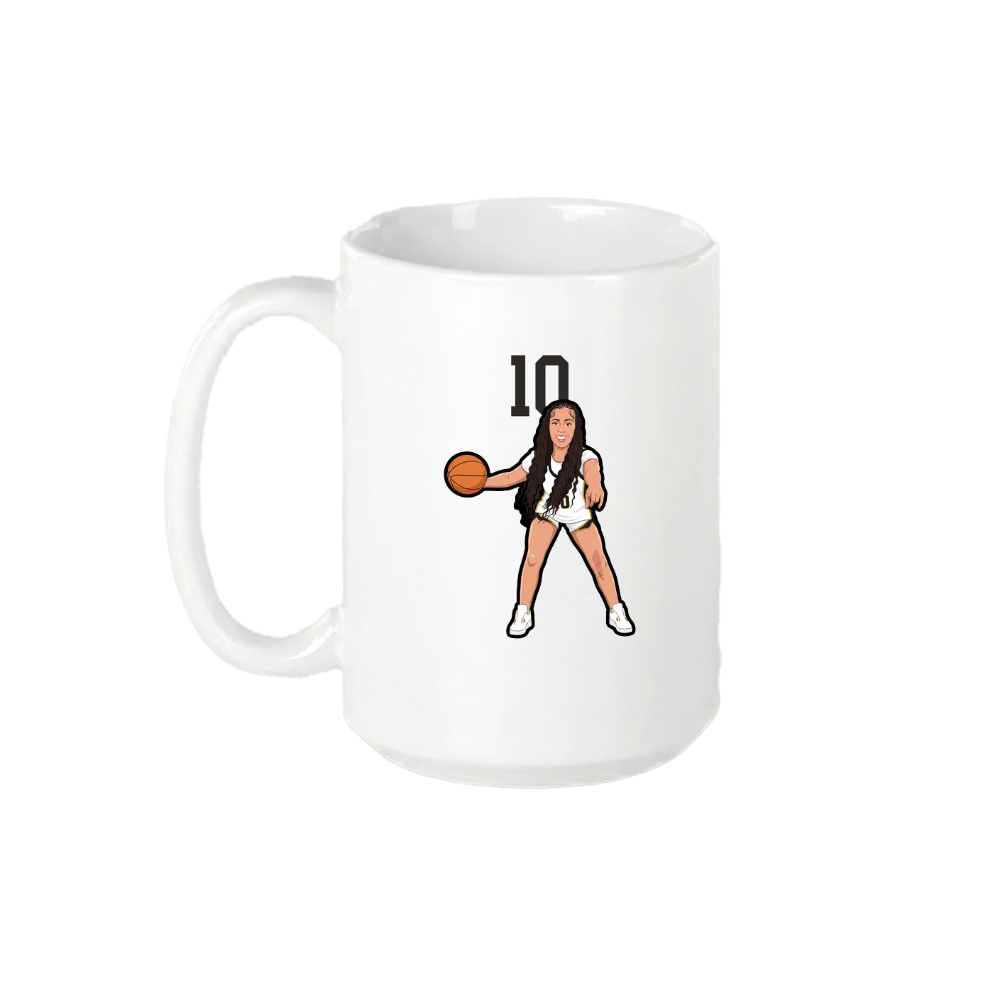15oz Coffee Mug — Number Top in White
