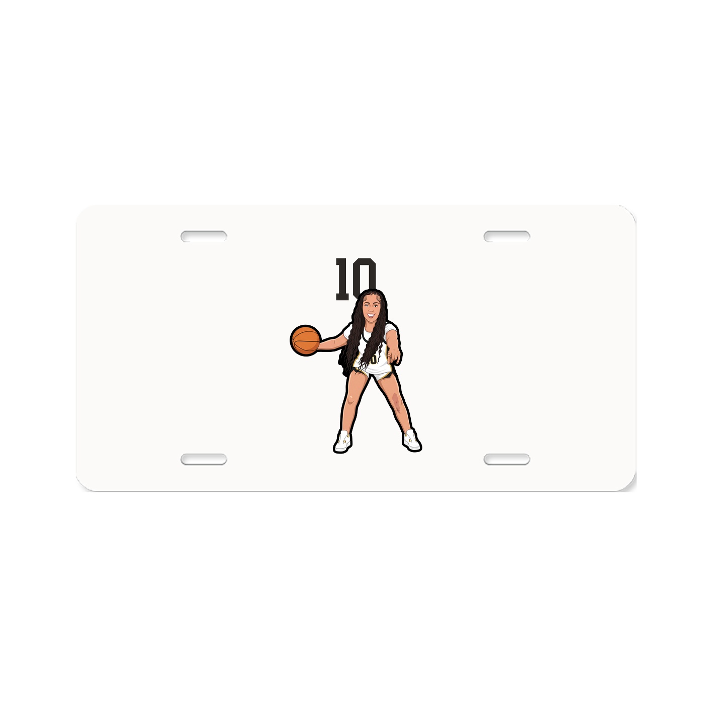 License Plate — Number Top in Classic