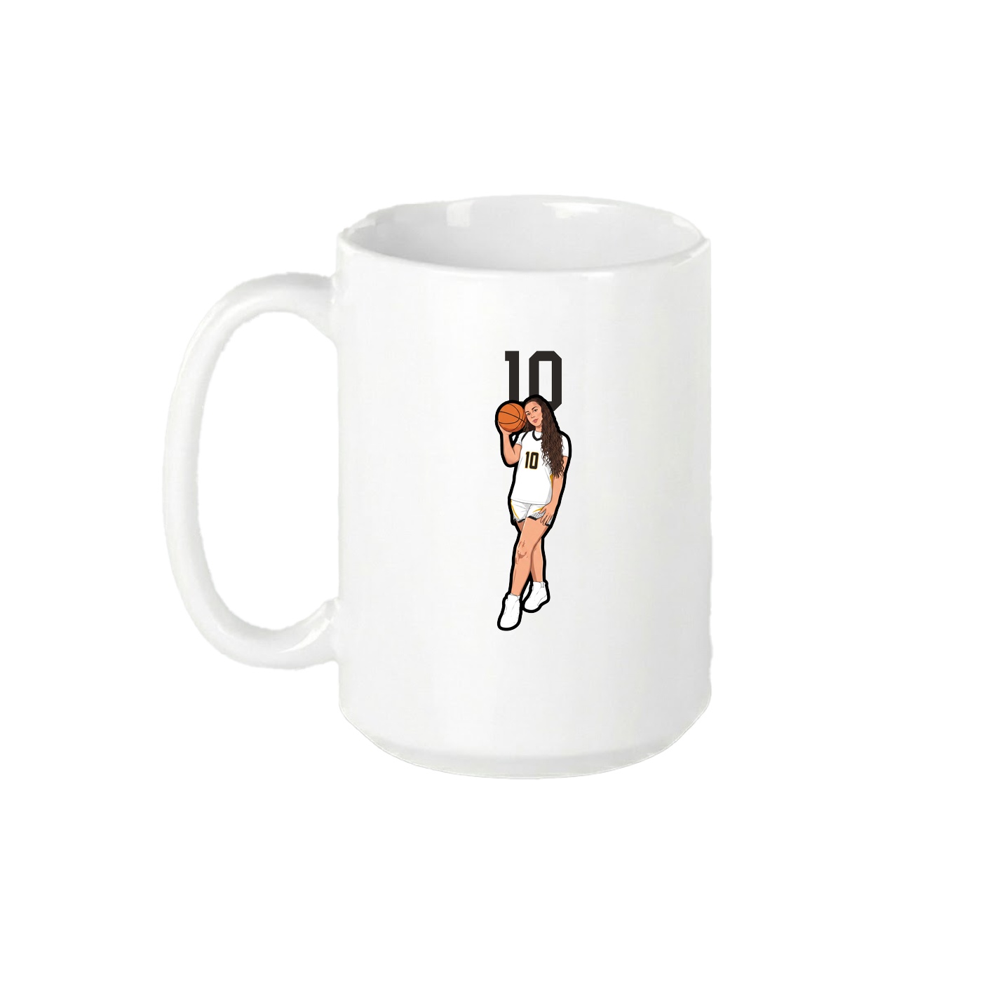 15oz Coffee Mug — Number Top in White