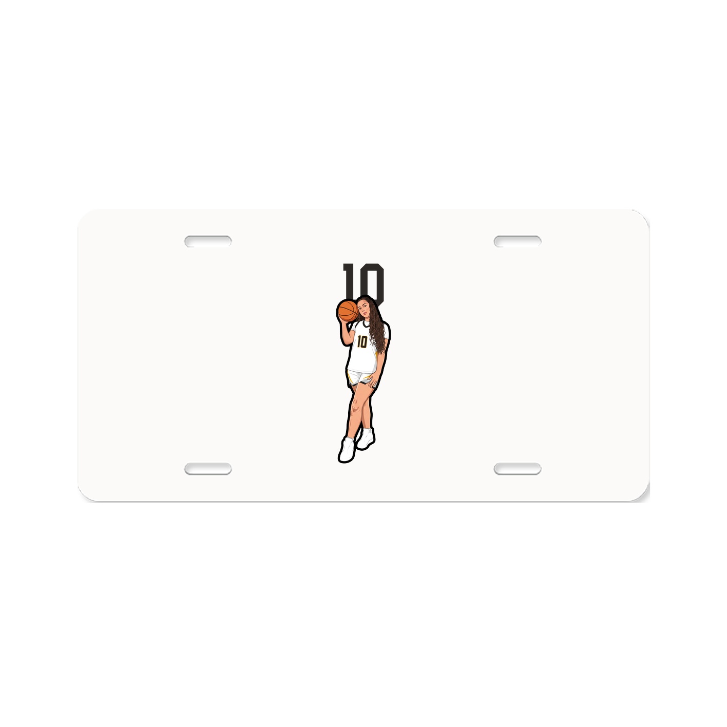 License Plate — Number Top in Classic