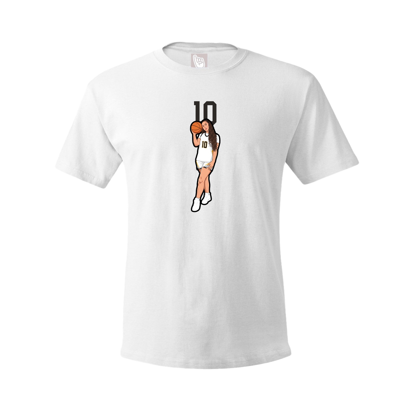 Tee — Number Top in White
