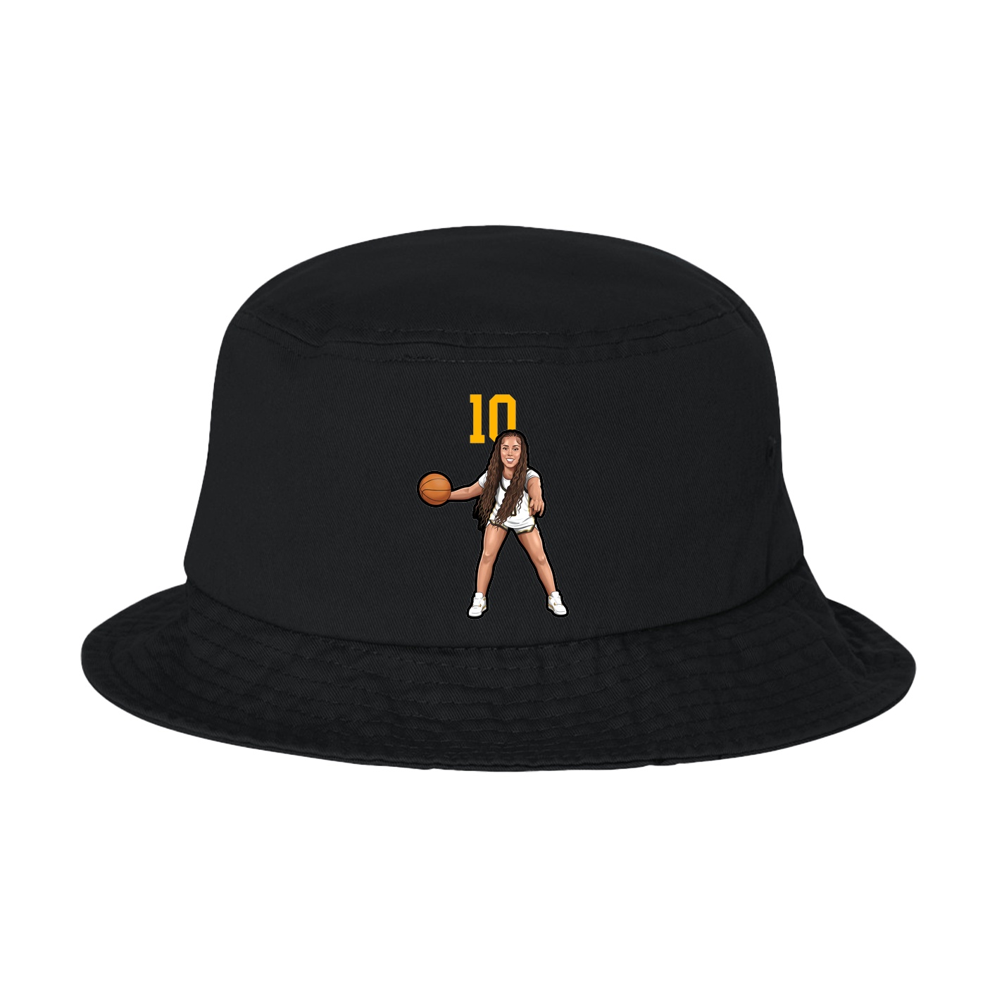 Bucket Cap — Number Top in Black