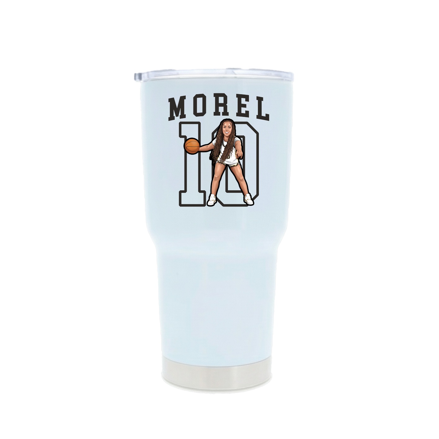 30oz Stainless Steel Tumbler — Shirsey in White